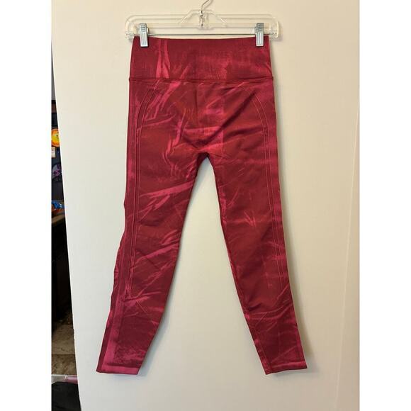 Lululemon Ebb to Street Tight Leggings Wash Red Pink Size 6 - Picture 3 of 5